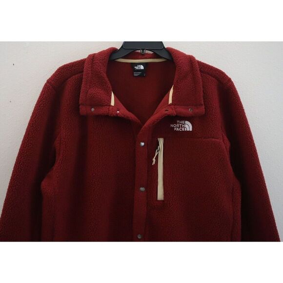 The North Face NF0A7V3O6R3 Men's Sz L Cordovan Red Parkview Fleece Jacket - Picture 3 of 5